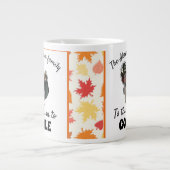 Aangepaste Thanksgiving kalkoenfotoseizoen om te k Grote Koffiekop (Voorkant)