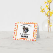 Aangepaste Thanksgiving kalkoenfotoseizoen om te k Kaart (Gele Bloem)