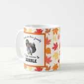 Aangepaste Thanksgiving kalkoenfotoseizoen om te k Koffiemok (Voorkant links)