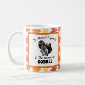 Aangepaste Thanksgiving kalkoenfotoseizoen om te k Koffiemok (Links)