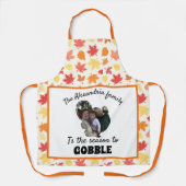 Aangepaste Thanksgiving kalkoenfotoseizoen om te k Schort (Voorkant)