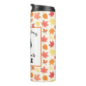 Aangepaste Thanksgiving kalkoenfotoseizoen om te k Thermosbeker (Geroteerd rechts)