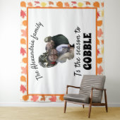 Aangepaste Thanksgiving kalkoenfotoseizoen om te k Wandkleed (In situ)