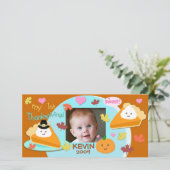 Aangepaste Thanksgiving / Kerst foto kaart (Staand voorkant)