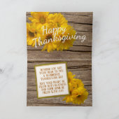 Aangepaste Thanksgiving-kerstkaart met liefde Feestdagen Kaart (Binnen)