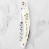 Aangepaste Thanksgiving Kurkentrekker Wijnopener (Voorkant)