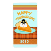 Aangepaste Thanksgiving label / Sticker (Voorkant)
