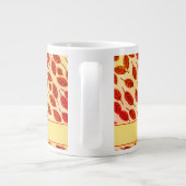 Aangepaste THANKSGIVING najaar Herfst bladeren Grote Koffiekop (Achterkant)