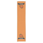Aangepaste Thanksgiving pomkinTable Runner Korte Tafelloper (Voorkant)