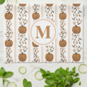 Aangepaste Thanksgiving Pompoen Bloemschotel Handd Theedoek (Gevouwen)