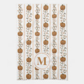 Aangepaste Thanksgiving Pompoen Bloemschotel Handd Theedoek (Verticaal)