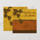 Aangepaste Thanksgiving Uitnodiging (Voorkant / Achterkant)