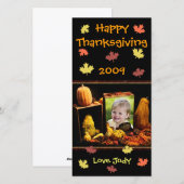 Aangepaste Thanksgiving / Vakantie Fotokaart Feestdagenkaart (Voorkant / Achterkant)