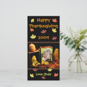 Aangepaste Thanksgiving / Vakantie Fotokaart Feestdagenkaart (Staand voorkant)