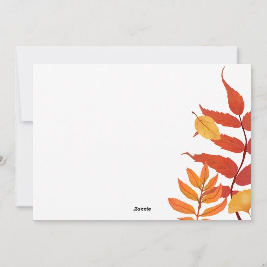 Aangepaste Thanksgiving voor bedrijfscliënt Feestdagenkaart (Achterkant)