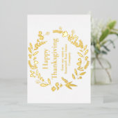 Aangepaste Thanksgiving voor bedrijven — prachtig  Folie Feestdagenkaart (Staand Voorkant)