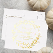 Aangepaste Thanksgiving voor bedrijven: prachtige  Folie Feestdagen Briefkaart