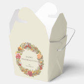 Aangepaste Thanksgiving voor Floral Wreate Bericht Bedankdoosjes (Geopend)