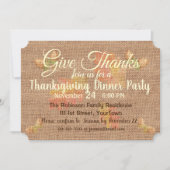 Aangepaste Thanksgiving voor gebrande overlapping Kaart (Voorkant)