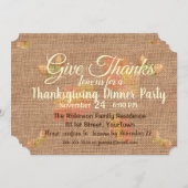 Aangepaste Thanksgiving voor gebrande overlapping Kaart (Voorkant / Achterkant)