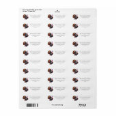 Aangepaste Thanksgiving Waterverf Turkije Etiket (Full Sheet)