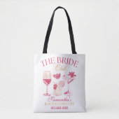 Aangepaste The Bride Club Bachelorette Tote Bag (Voorkant)