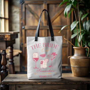 Aangepaste The Bride Club Bachelorette Tote Bag