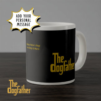 Aangepaste The Dogfather - Vaderdag cadeau voor de Grote Koffiekop