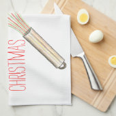 Aangepaste theedoeken - Whisk You A Merry Christma (Quarter Fold)