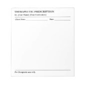 Aangepaste therapeutische recepten notitieblok voo (Voorkant)