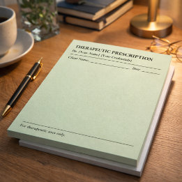 Aangepaste therapeutische recepten notitieblok voo