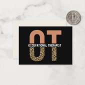 Aangepaste therapie voor beroepsmatig gebruik tege notitiekaartje (Voorkant / Achterkant in situ)