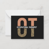 Aangepaste therapie voor beroepsmatig gebruik tege notitiekaartje (Voorkant)
