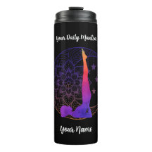 Aangepaste thermische tumbler met naam & mantra