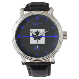 Aangepaste Thin Blue Line Wijzerplaat op Canadese  Horloge