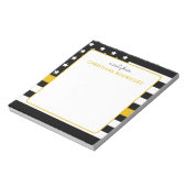 Aangepaste thin Gold Line Flag 911 Dispatcher Notitieblok (Linkerzijde)