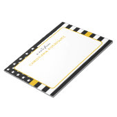 Aangepaste thin Gold Line Flag 911 Dispatcher Notitieblok (Schuin)