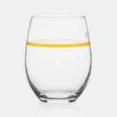 Aangepaste thin Gold Line Flag 911 Dispatcher Wijnglas Zonder Voet (Rechts)