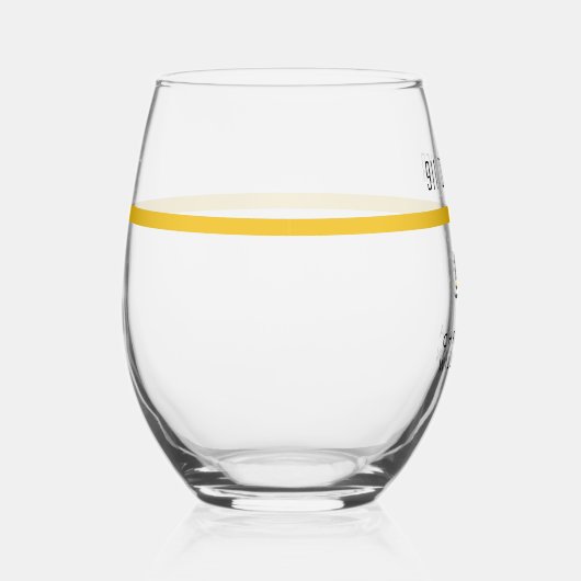 Aangepaste thin Gold Line Flag 911 Dispatcher Wijnglas Zonder Voet (Rechts)