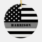 Aangepaste thin line correctiefunctie keramisch ornament (Voorkant)