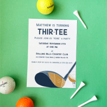 Aangepaste Thir-Tee Par-Tee Golf Thema Verjaardag