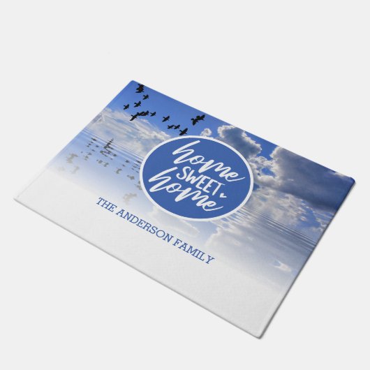 Aangepaste thuisbasis - Sweet Home Doormat Deurmat (Schuin)