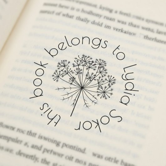 Aangepaste thuisbibliotheek  zelfinktende stempel