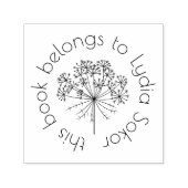 Aangepaste thuisbibliotheek  zelfinktende stempel (Design)
