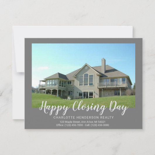 Aangepaste thuisfoto Verkoper Fijne sluitingsdag (Voorkant)