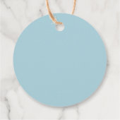 Aangepaste Thuisgemaakte Limoncello Blauw Bedankjes Labels (Achterkant)