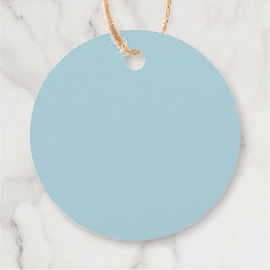 Aangepaste Thuisgemaakte Limoncello Blauw Bedankjes Labels (Achterkant)