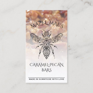 Aangepaste thuisverpakking karamel-Pecan Bars Hone Visitekaartje