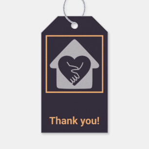 Aangepaste thuiszorg bedankt cadeaulabel