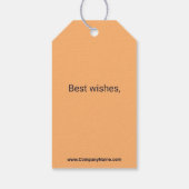 Aangepaste thuiszorg bedankt cadeaulabel (Achterkant)